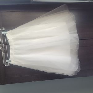 White tulle skirt